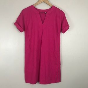 Vineyard Vines | Notched Neckline Pink Shift Dress